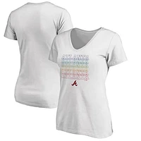 Women's Atlanta Braves City Pride V-Neck T-Shirt