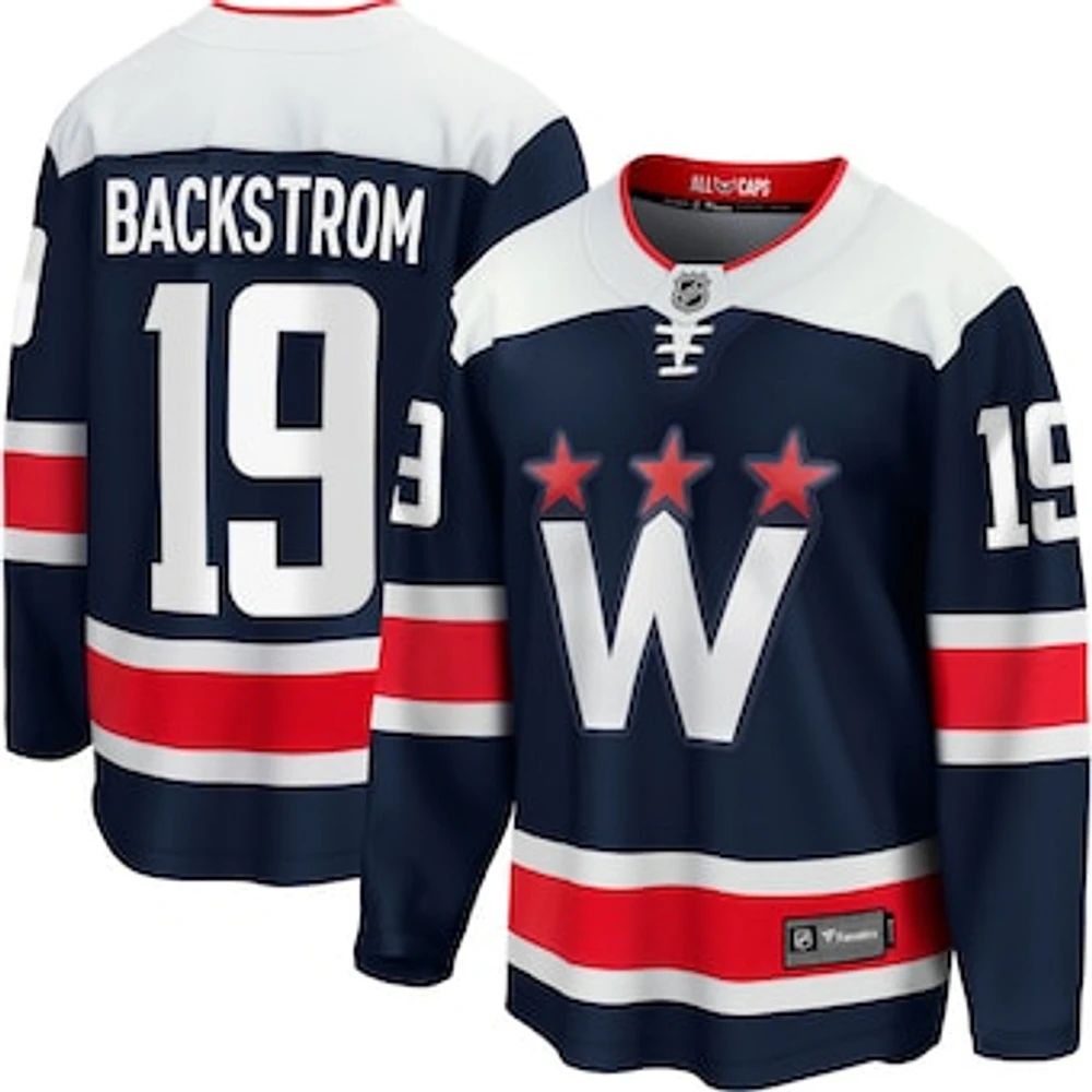 Men's Fanatics Nicklas Backstrom Navy Washington Capitals Alternate Premier Breakaway Player Jersey