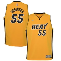 Youth Nike Duncan Robinson Trophy Gold Miami Heat 2020/21 Swingman Player Jersey - Earned Edition