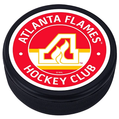 Atlanta Flames - Vintage Classic Textured Hockey Puck