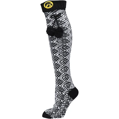 Women's ZooZatz Iowa Hawkeyes Geometric Thigh High Socks