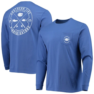 Men's Southern Tide Royal Florida Gators Catch and Release Long Sleeve T-Shirt