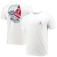 Men's Southern Tide White Alabama Crimson Tide Game Day Coastal Sailing T-Shirt