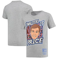 Youth Mitchell & Ness Mark Price Gray Cleveland Cavaliers Hardwood Classics King of the Court Player T-Shirt