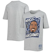 Youth Mitchell & Ness Penny Hardaway Heathered Gray Orlando Magic Hardwood Classics King of the Court Player T-Shirt