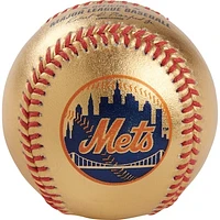 New York Mets Rawlings Gold Leather Baseball