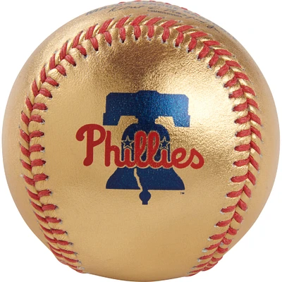 Philadelphia Phillies Rawlings Gold Leather Baseball