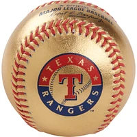 Texas Rangers Rawlings Gold Leather Baseball