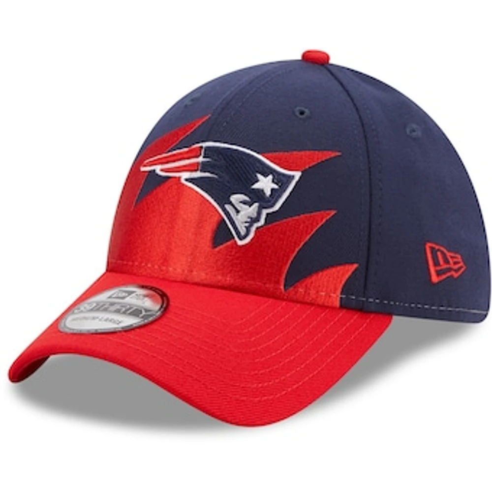 Men's New Era Navy/Red England Patriots Surge 39THIRTY - Flex Hat