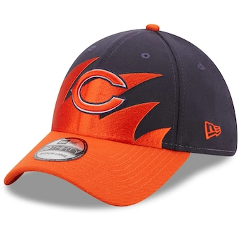 Men's New Era Navy/Orange Chicago Bears Surge 39THIRTY