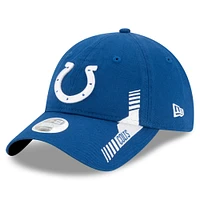 Women's New Era Royal Indianapolis Colts 2021 NFL Sideline Home 9TWENTY Adjustable Hat