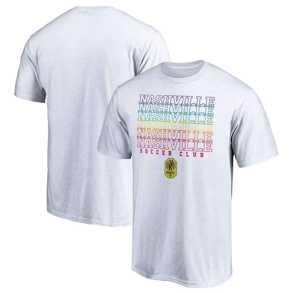 Men's White Nashville SC City Pride T-Shirt