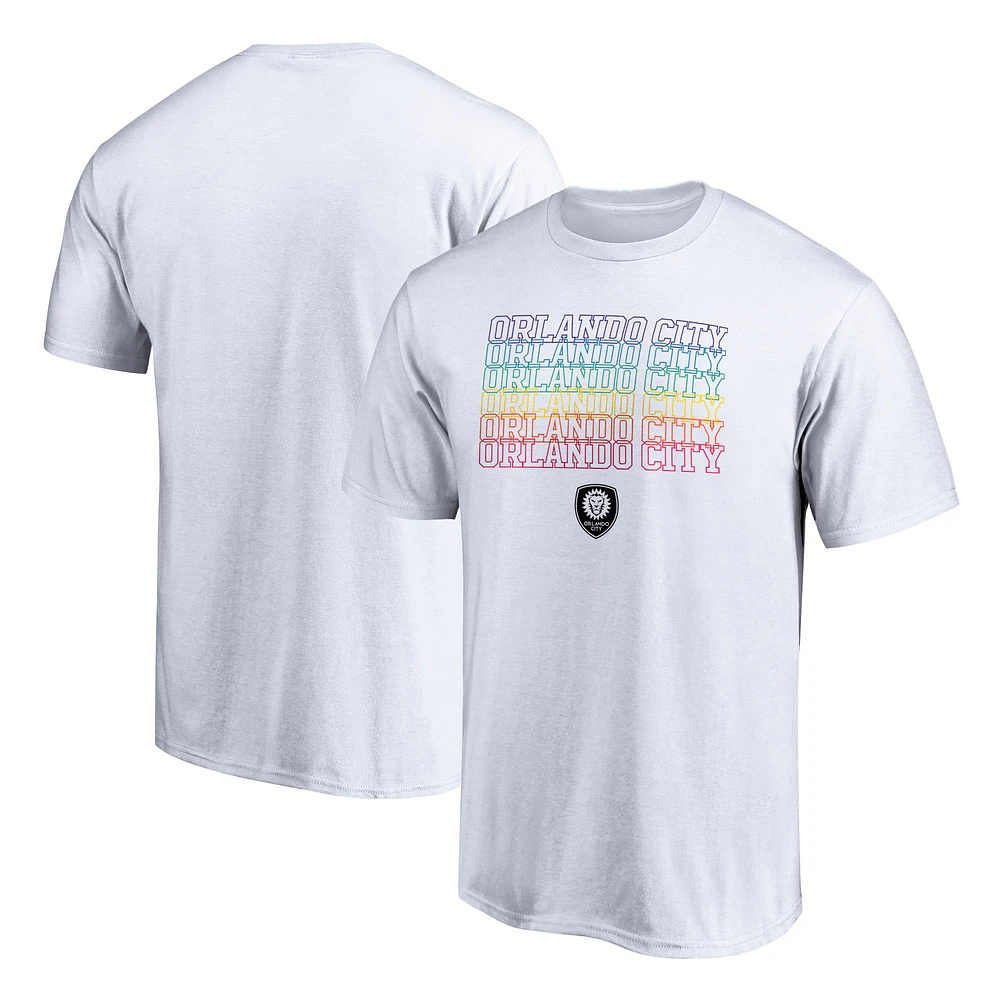 Men's White Orlando City SC Pride T-Shirt