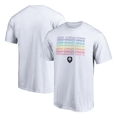 Men's White Orlando City SC Pride T-Shirt