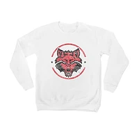 Youth White Arkansas State Red Wolves End Zone Pullover Sweatshirt