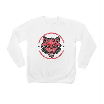 Youth White Arkansas State Red Wolves End Zone Pullover Sweatshirt