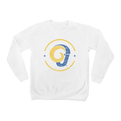 Youth White Angelo State Rams End Zone Pullover Sweatshirt