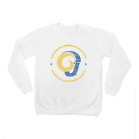 Youth White Angelo State Rams End Zone Pullover Sweatshirt