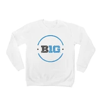 Youth White Big Ten End Zone Pullover Sweatshirt