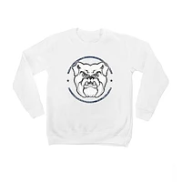 Youth White Butler Bulldogs End Zone Pullover Sweatshirt