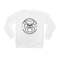 Youth White Butler Bulldogs End Zone Pullover Sweatshirt