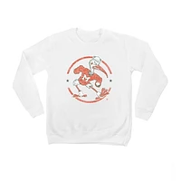 Youth White Miami Hurricanes End Zone Pullover Sweatshirt