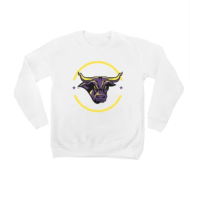 Youth White Minnesota State University Mankato End Zone Pullover Sweatshirt