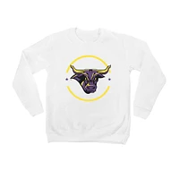 Youth White Minnesota State University Mankato End Zone Pullover Sweatshirt