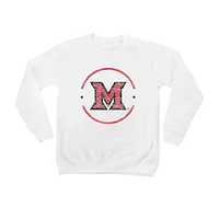 Youth White Miami University RedHawks End Zone Pullover Sweatshirt