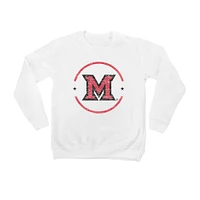 Youth White Miami University RedHawks End Zone Pullover Sweatshirt