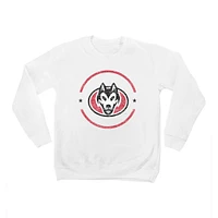 Youth White St. Cloud State Huskies End Zone Pullover Sweatshirt