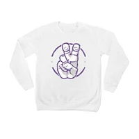 Youth White TCU Horned Frogs End Zone Pullover Sweatshirt