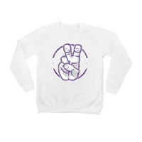 Youth White TCU Horned Frogs End Zone Pullover Sweatshirt