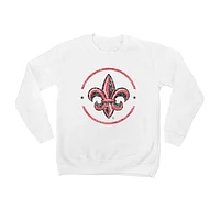 Youth White Louisiana Ragin' Cajuns End Zone Pullover Sweatshirt
