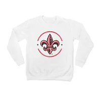 Youth White Louisiana Ragin' Cajuns End Zone Pullover Sweatshirt