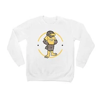 Youth White Southern Miss Golden Eagles End Zone Pullover Sweatshirt