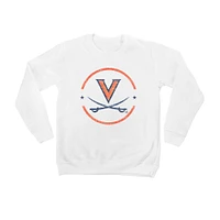 Youth White Virginia Cavaliers End Zone Pullover Sweatshirt