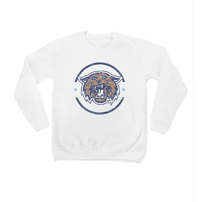 Youth White Villanova Wildcats End Zone Pullover Sweatshirt