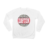Youth White Dayton Flyers Scoop & Score Pullover Sweatshirt