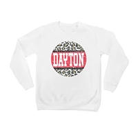 Youth White Dayton Flyers Scoop & Score Pullover Sweatshirt