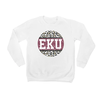 Youth White Eastern Kentucky Colonels Scoop & Score Pullover Sweatshirt