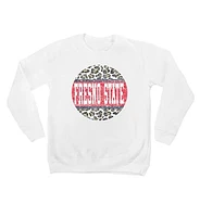 Youth White Fresno State Bulldogs Scoop & Score Pullover Sweatshirt