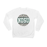 Youth White NDSU Bison Scoop & Score Pullover Sweatshirt