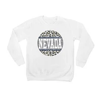 Youth White Nevada Wolf Pack Scoop & Score Pullover Sweatshirt