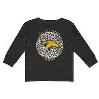 Girls Toddler Charcoal Cal Poly Mustangs Call the Shots Long Sleeve T-Shirt