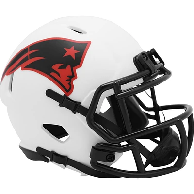 New England Patriots Riddell LUNAR Alternate Revolution Speed Mini Football Helmet