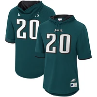 Men's Mitchell & Ness Brian Dawkins Green Philadelphia Eagles Retired Player Mesh Name & Number Hoodie T-Shirt