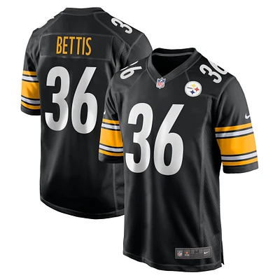 Men's Nike Jerome Bettis Black Pittsburgh Steelers Retired Player Game Jersey