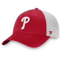 Men's Red/ Philadelphia Phillies Team Core Unstructured Trucker Adjustable Hat