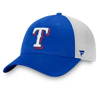 Men's Fanatics Royal/White Texas Rangers Team Core Unstructured Trucker Adjustable Hat